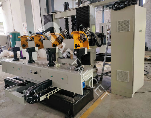 RTAF-AP04-CNC machine automatique de polissage des métaux, machine de polissage des roues de balayage à 4 stations, machine de polissage des poignées de porte