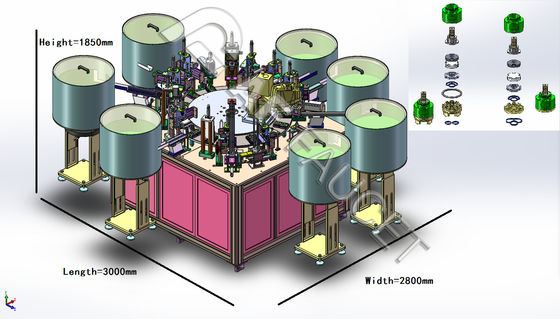 RTAF-CA003-H- Machine d'assemblage automatique de la bobine du robinet à pieds élevés